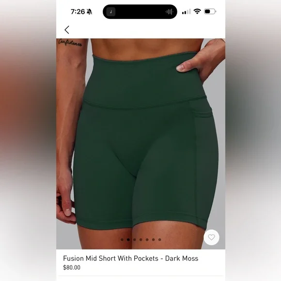 LSKD Fusion Mid Short With Pockets - Picture 3 of 3